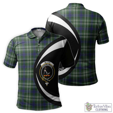 Blyth Tartan Men's Polo Shirt with Family Crest Circle Style Kid - Tartan Vibes Clothing