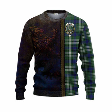Blyth Tartan Family Crest Knitted Sweater Alba Gu Brath Be Brave Lion Ancient Style Unisex - Tartan Vibes Clothing