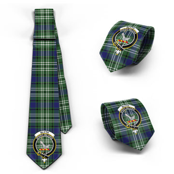 Blyth Tartan Classic Necktie with Family Crest