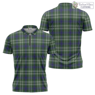 Blyth Tartan Zipper Polo Shirt Unisex - Tartan Vibes Clothing