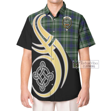 Blyth Tartan Hawaiian Shirt with Family Crest and Celtic Symbol Style Kid - Tartan Vibes Clothing
