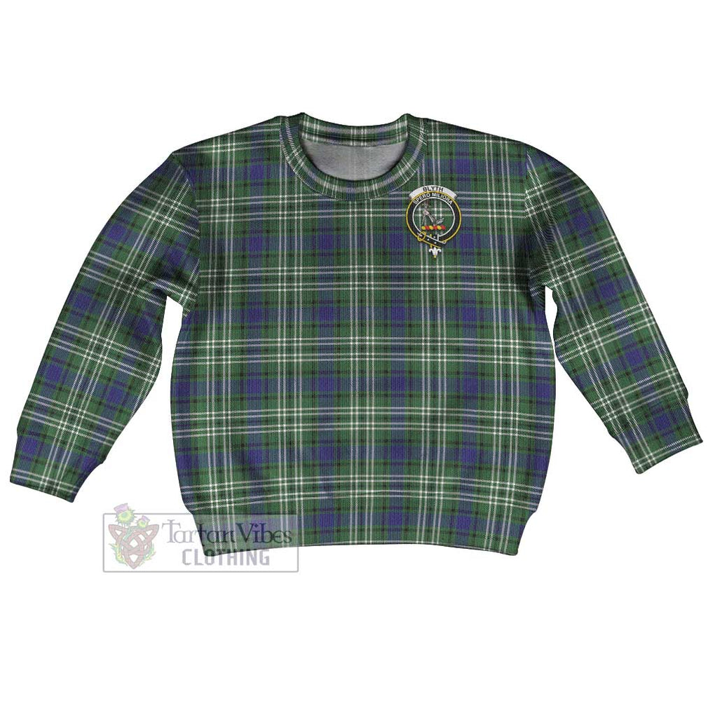 Blyth Tartan Kid Ugly Sweater with Family Crest Kid - Tartan Vibes Clothing