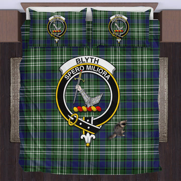 Blyth Tartan Bedding Set with Family Crest US Bedding Set - Tartan Vibes Clothing