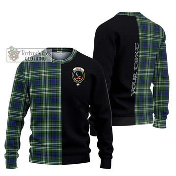Blyth Tartan Ugly Sweater with Family Crest and Half Of Me Style Unisex - Tartan Vibes Clothing