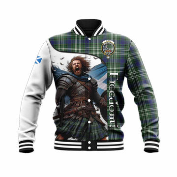 Blyth Crest Tartan Baseball Jacket Inspired by the Freedom of Scottish Warrior Unisex - Tartan Vibes Clothing
