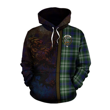 Blyth Tartan Family Crest Cotton Hoodie Alba Gu Brath Be Brave Lion Ancient Style Pullover Hoodie XS - Tartan Vibes Clothing