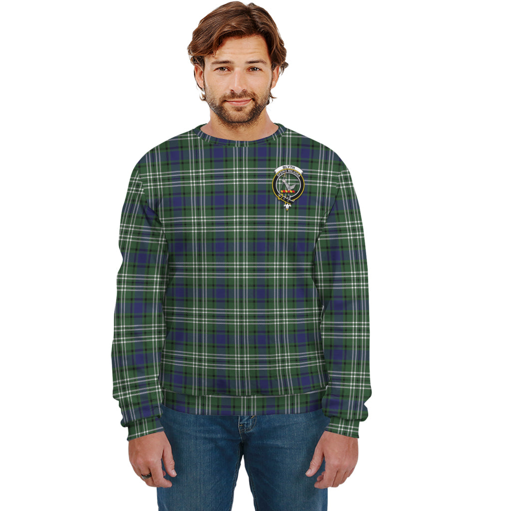 Blyth Tartan Sweatshirt with Family Crest Unisex - Tartan Vibes Clothing