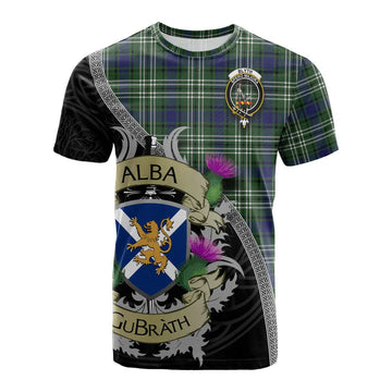 Blyth Tartan Family Crest Cotton T-shirt Lion Rampant Royal Thistle Shield Celtic Inspired Kid's Shirt - Tartan Vibes Clothing