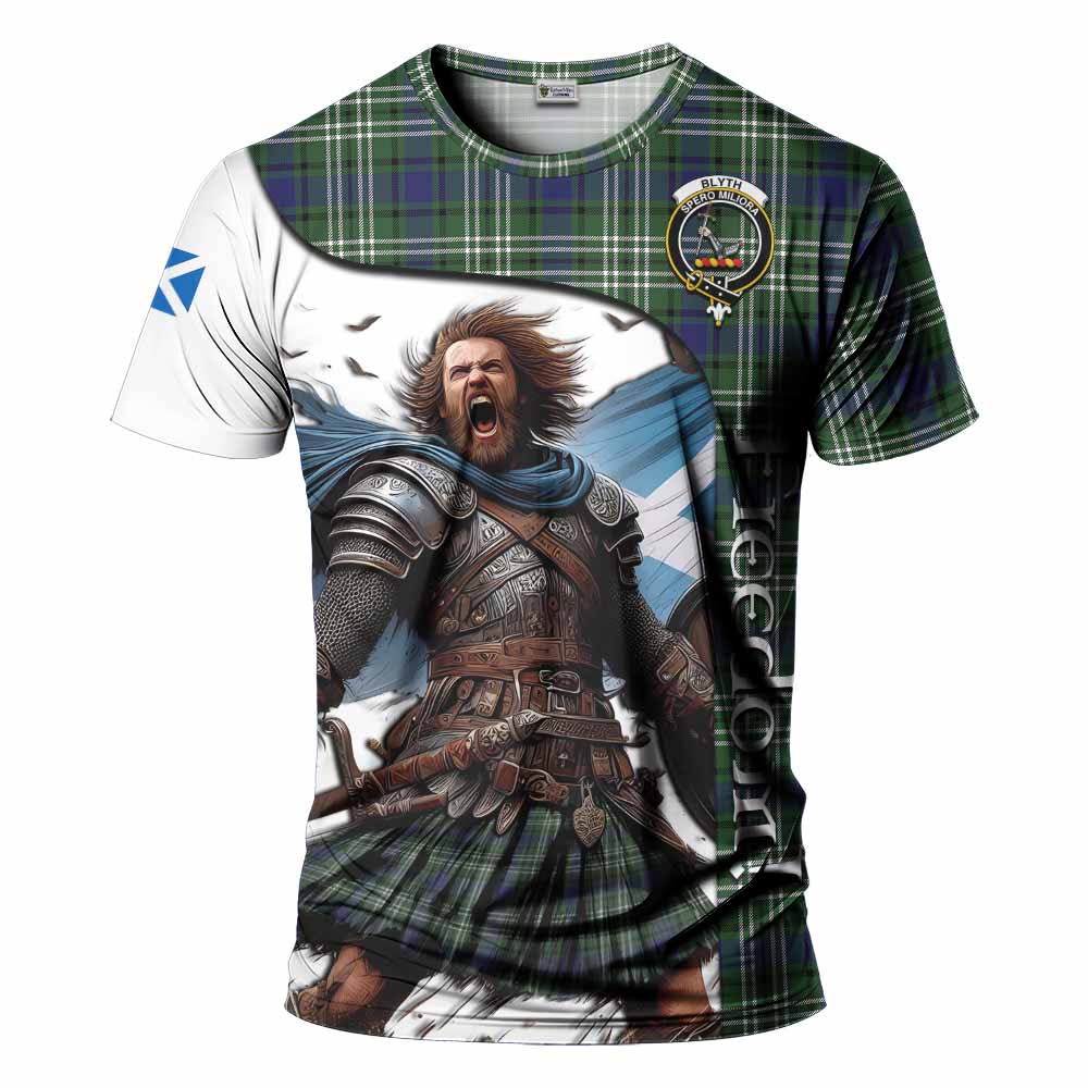 Blyth Crest Tartan T-Shirt Inspired by the Freedom of Scottish Warrior Kid's Shirt - Tartan Vibes Clothing