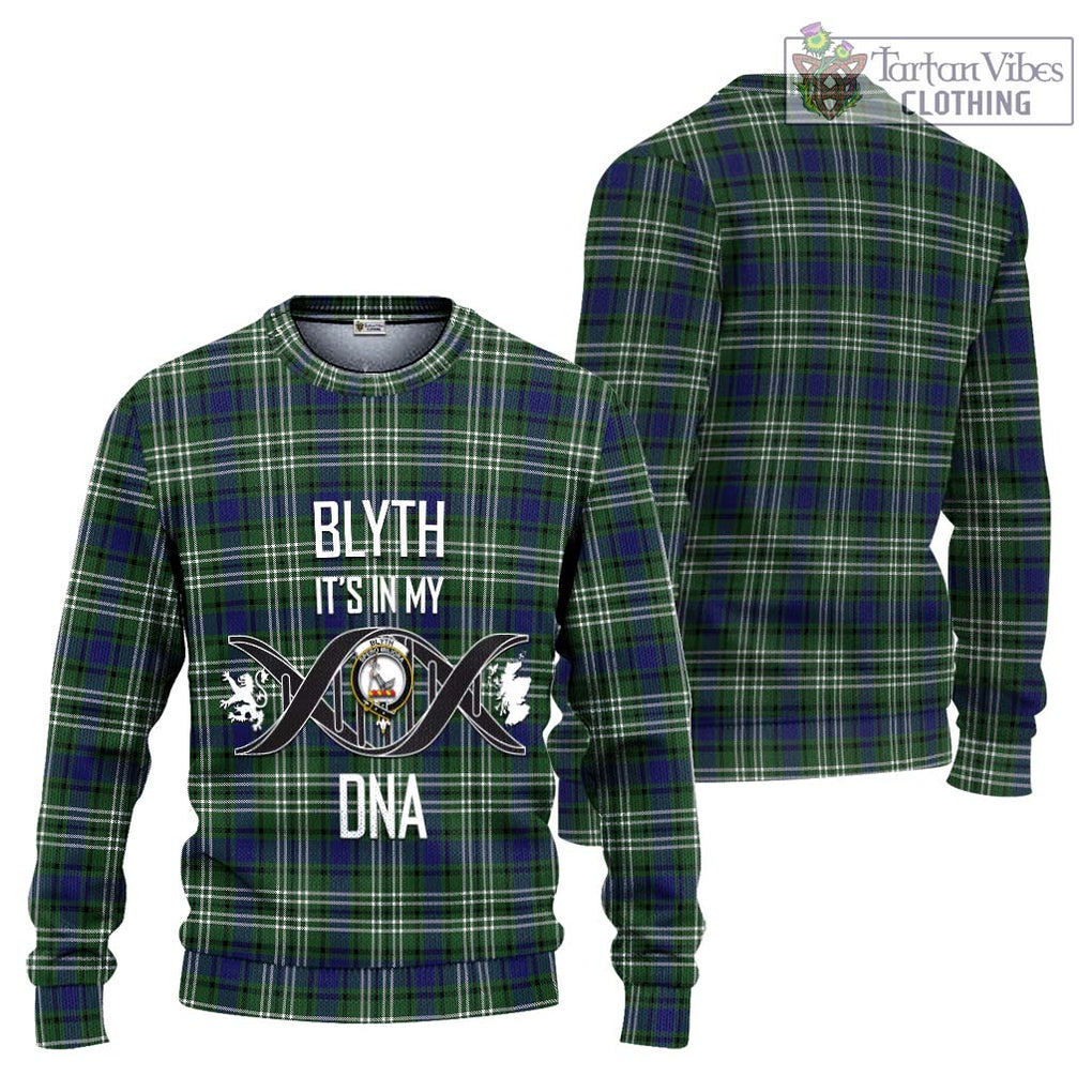 Blyth Tartan Ugly Sweater with Family Crest DNA In Me Style Unisex - Tartan Vibes Clothing