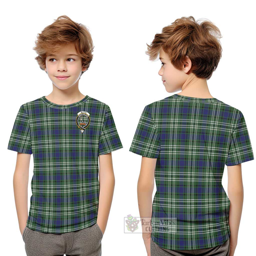 Blyth Tartan Kid T-Shirt with Family Crest Youth XL Size14 - Tartan Vibes Clothing