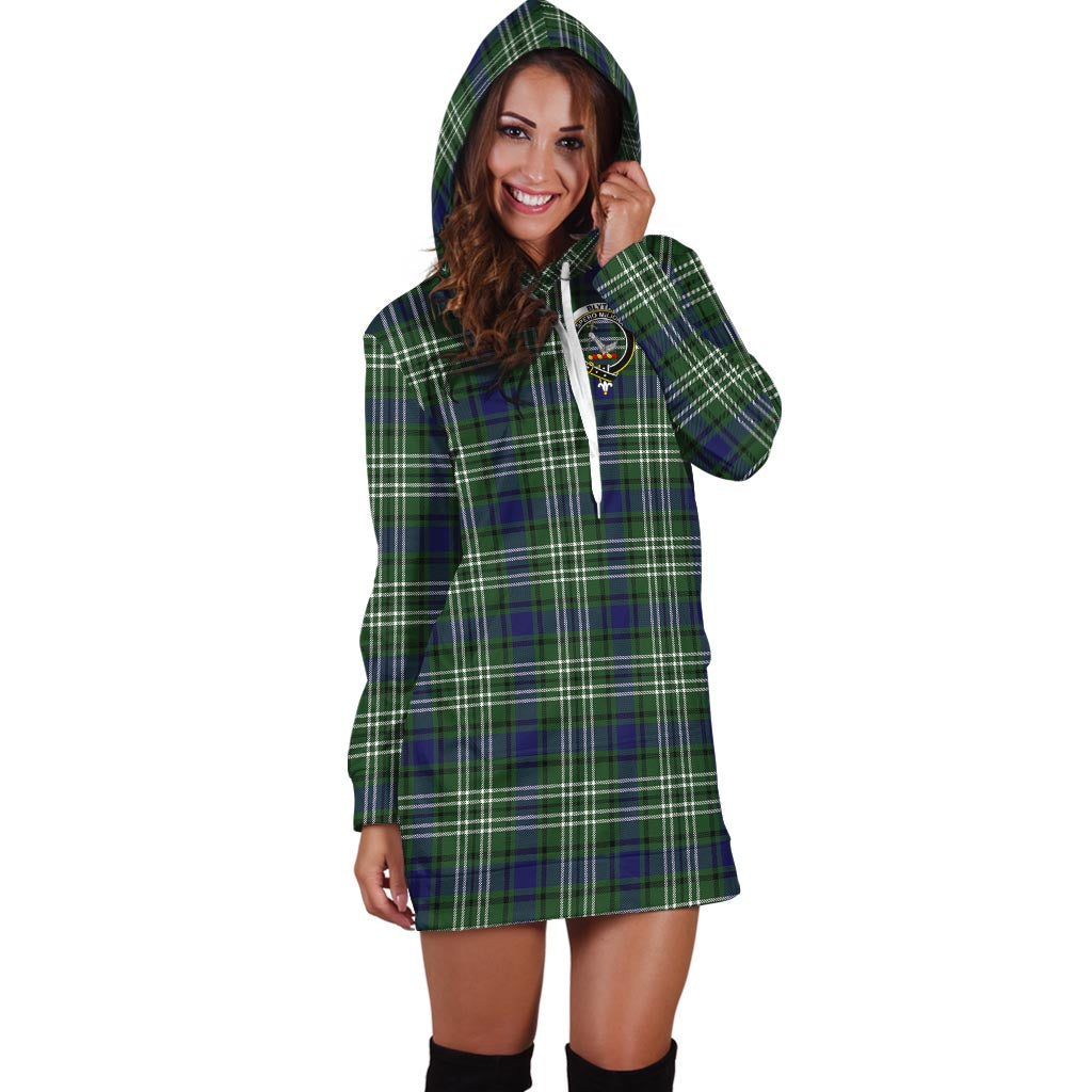 Blyth Tartan Hoodie Dress with Family Crest - Tartan Vibes Clothing