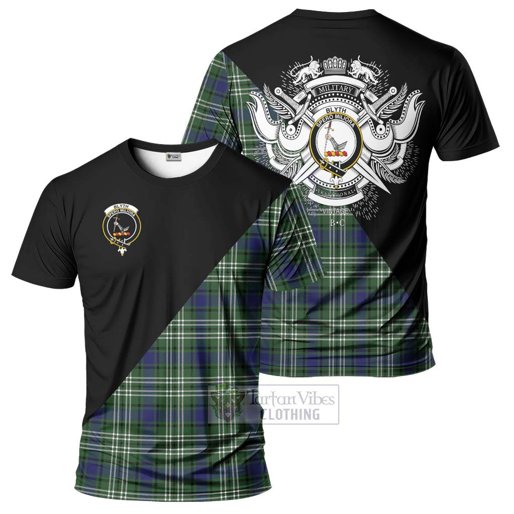 Blyth Tartan T-Shirt with Family Crest and Military Logo Style Kid's Shirt - Tartan Vibes Clothing