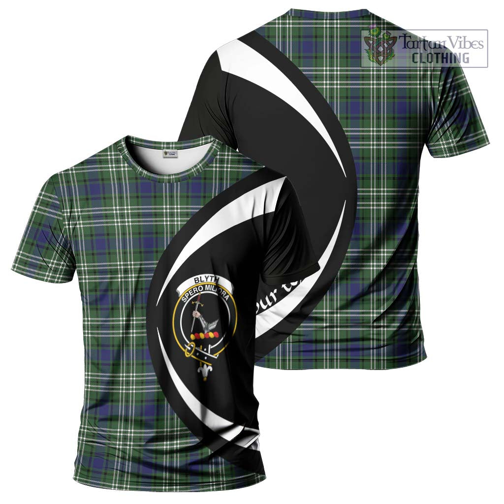 Blyth Tartan T-Shirt with Family Crest Circle Style Kid's Shirt - Tartan Vibes Clothing