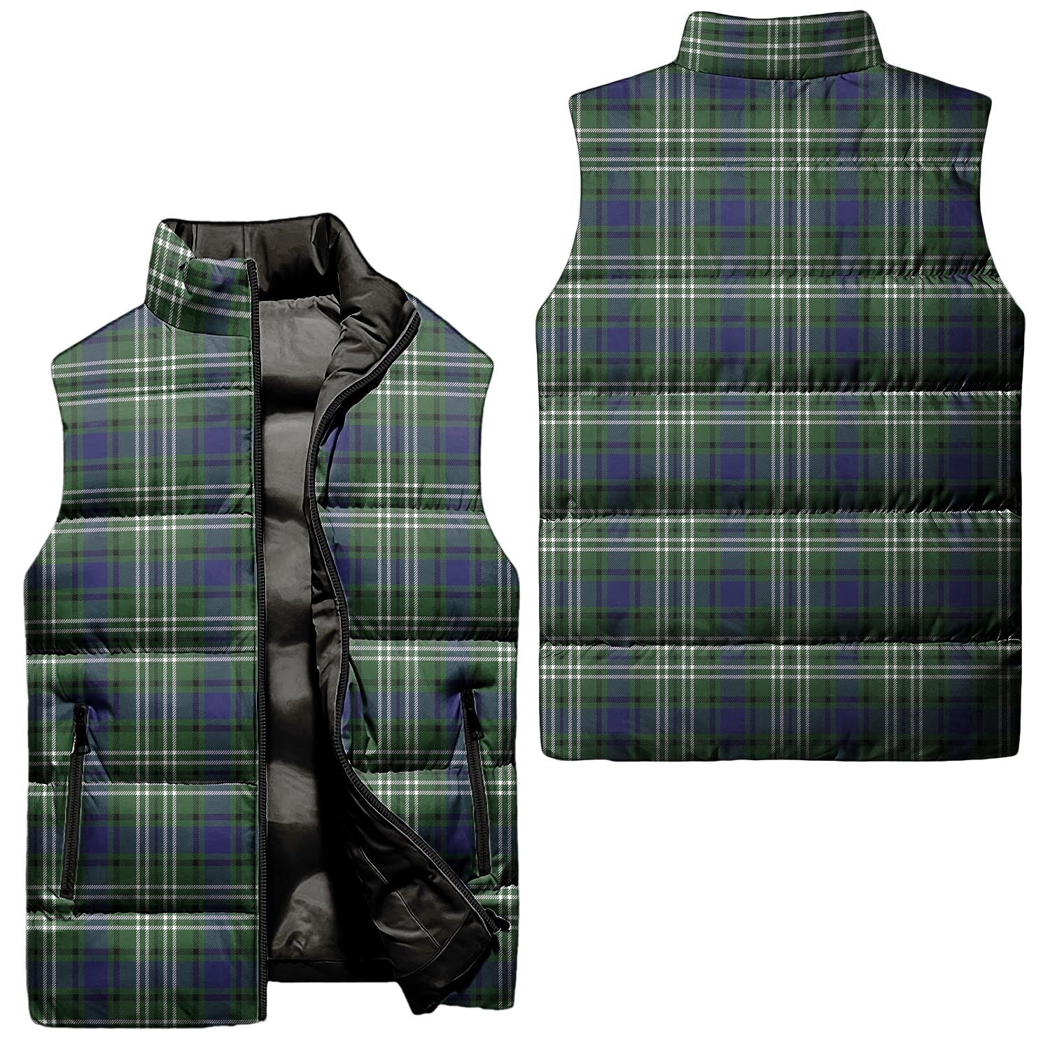 Blyth Tartan Sleeveless Puffer Jacket Unisex - Tartan Vibes Clothing