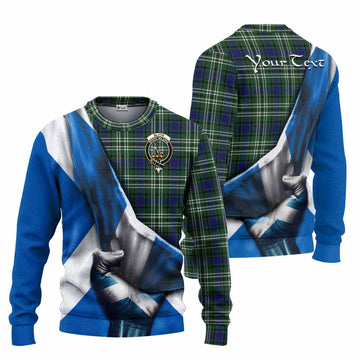 Blyth Tartan Knitted Sweater with Family Crest Scotland Patriotic Style Unisex - Tartan Vibes Clothing