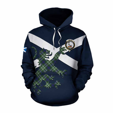 Blyth Tartan Lion Rampant Cotton Hoodie Proudly Display Your Heritage with Alba Gu Brath and Clan Name Pullover Hoodie XS - Tartan Vibes Clothing