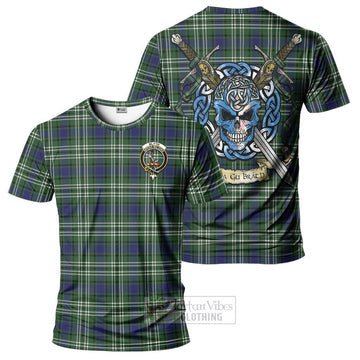 Blyth Tartan T-Shirt with Family Crest Celtic Skull Style Kid's Shirt - Tartan Vibes Clothing
