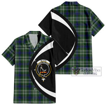 Blyth Tartan Hawaiian Shirt with Family Crest Circle Style Kid - Tartan Vibes Clothing