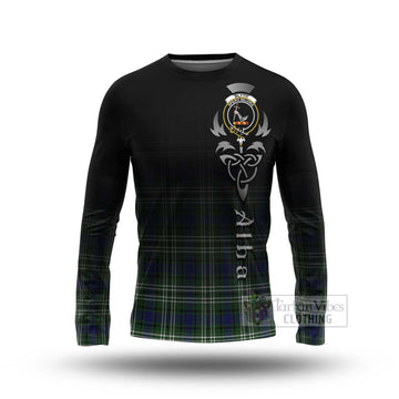 Tartan Vibes Clothing Blyth Tartan Long Sleeve T-Shirt Featuring Alba Gu Brath Family Crest Celtic Inspired