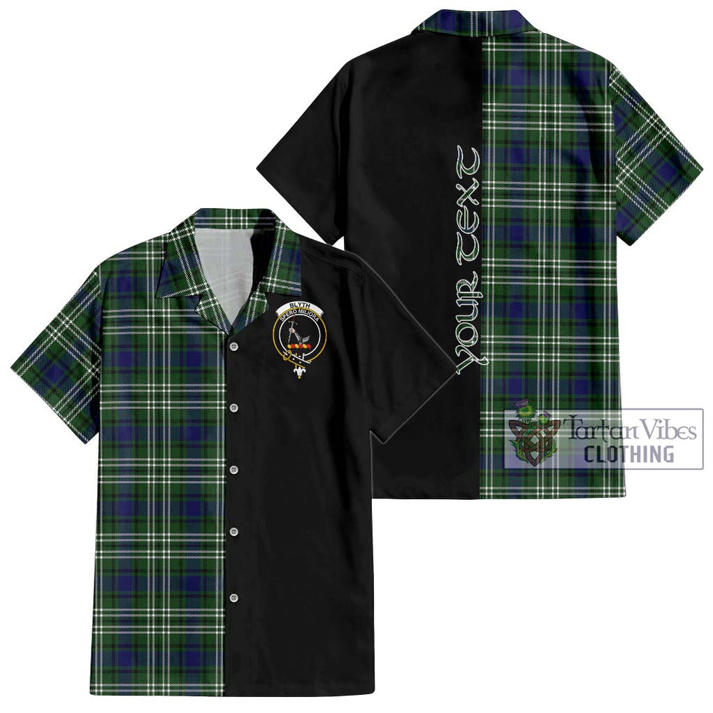 Blyth Tartan Hawaiian Shirt with Family Crest and Half Of Me Style Kid - Tartan Vibes Clothing