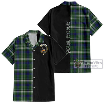 Blyth Tartan Hawaiian Shirt with Family Crest and Half Of Me Style Kid - Tartan Vibes Clothing