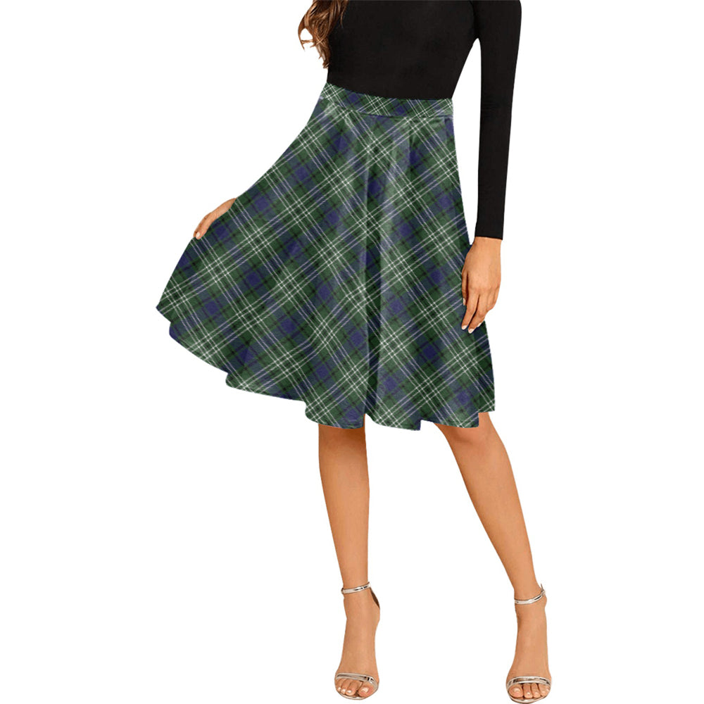 Blyth Tartan Melete Pleated Midi Skirt Female - Tartanvibesclothing