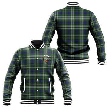Blyth Tartan Baseball Jacket with Family Crest Unisex - Tartan Vibes Clothing