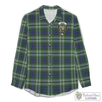 Blyth Tartan Women's Casual Shirt with Family Crest Female - Tartan Vibes Clothing