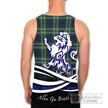 Blyth Tartan Men's Tank Top with Alba Gu Brath Regal Lion Emblem - Tartan Vibes Clothing