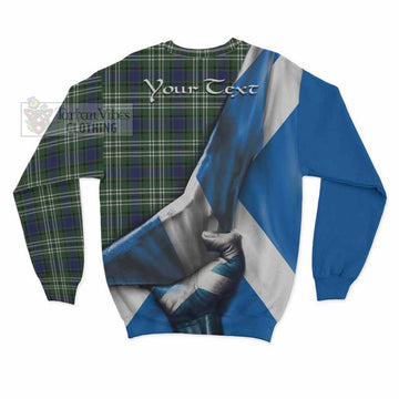Tartan Vibes Clothing Blyth Tartan Sweatshirt with Family Crest Scotland Patriotic Style