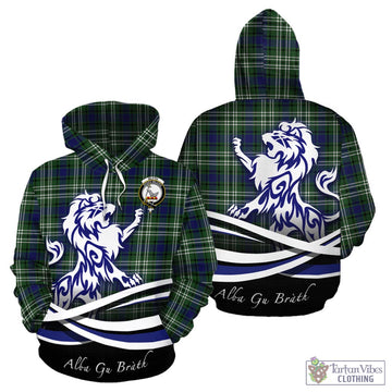 Blyth Tartan Hoodie with Alba Gu Brath Regal Lion Emblem - Tartan Vibes Clothing