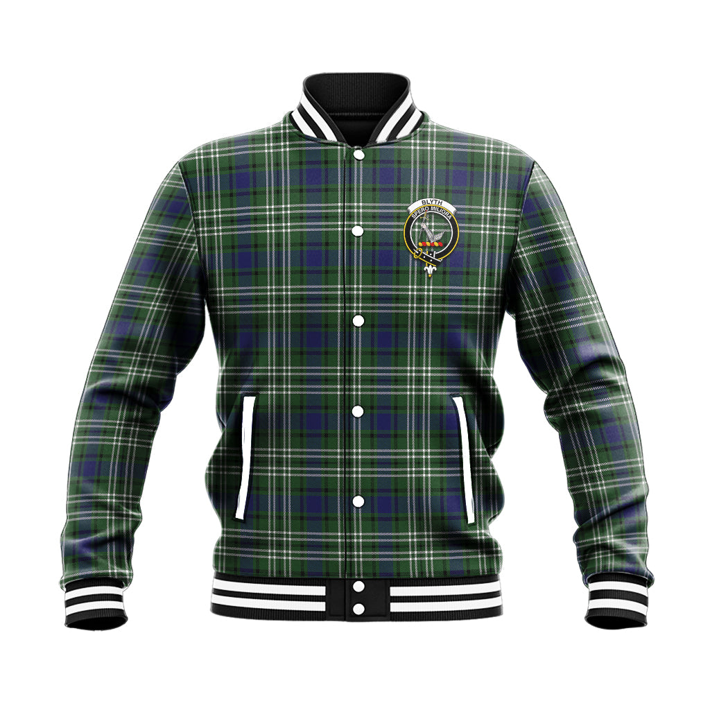 Blyth Tartan Baseball Jacket with Family Crest - Tartan Vibes Clothing
