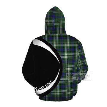 Blyth Tartan Cotton Hoodie with Family Crest Circle Style Pullover Hoodie - Tartan Vibes Clothing