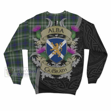 Tartan Vibes Clothing Blyth Tartan Family Crest Sweatshirt Lion Rampant Royal Thistle Shield Celtic Inspired