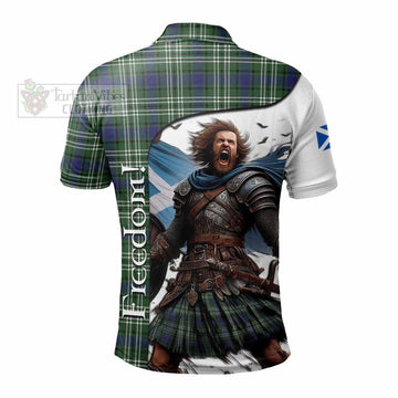 Blyth Crest Tartan Polo Shirt Inspired by the Freedom of Scottish Warrior