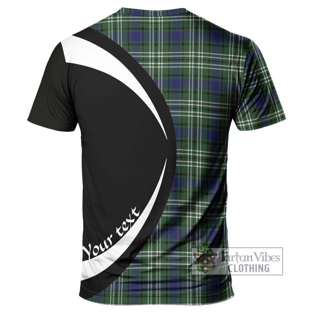 Blyth Tartan T-Shirt with Family Crest Circle Style - Tartan Vibes Clothing