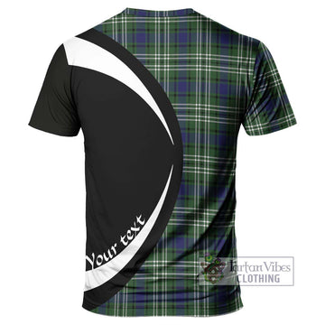 Blyth Tartan T-Shirt with Family Crest Circle Style - Tartan Vibes Clothing