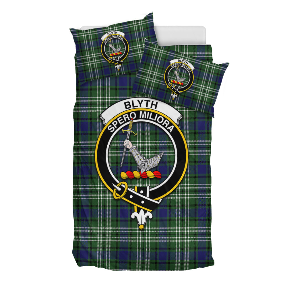 Blyth Tartan Bedding Set with Family Crest - Tartan Vibes Clothing