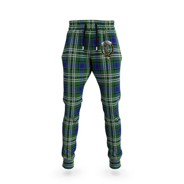 Blyth Tartan Joggers Pants with Family Crest 5XL - Tartan Vibes Clothing