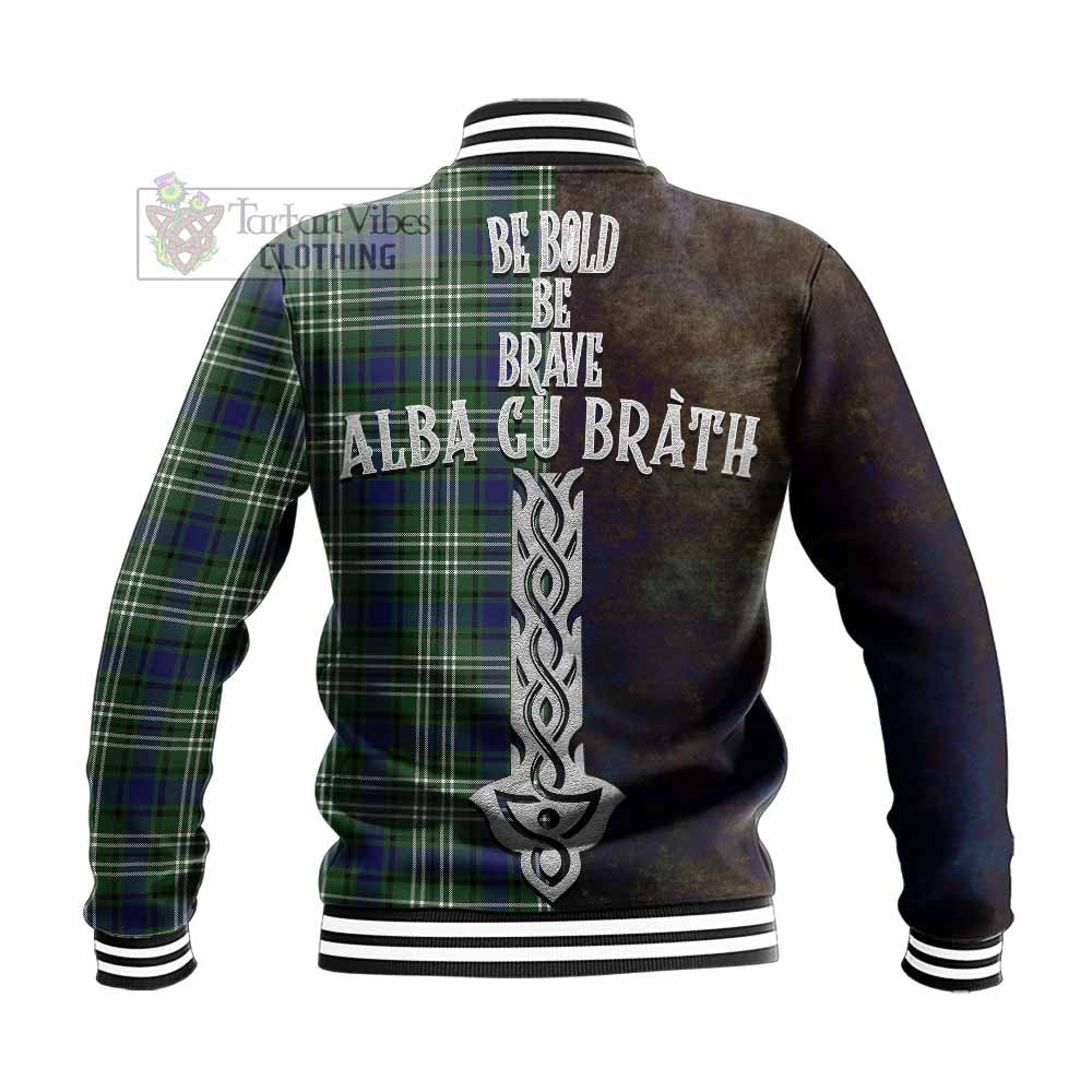 Blyth Tartan Family Crest Baseball Jacket Alba Gu Brath Be Brave Lion Ancient Style - Tartan Vibes Clothing