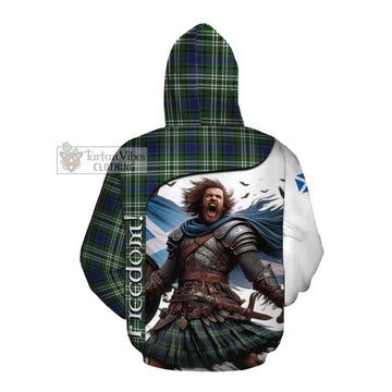 Blyth Crest Tartan Cotton Hoodie Inspired by the Freedom of Scottish Warrior Pullover Hoodie - Tartan Vibes Clothing