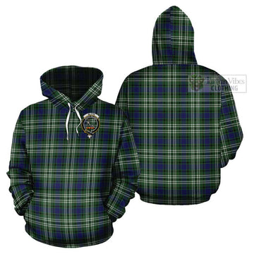 Blyth Tartan Cotton Hoodie with Family Crest - Tartan Vibes Clothing
