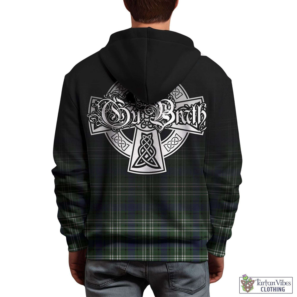 Tartan Vibes Clothing Blyth Tartan Hoodie Featuring Alba Gu Brath Family Crest Celtic Inspired