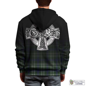 Tartan Vibes Clothing Blyth Tartan Hoodie Featuring Alba Gu Brath Family Crest Celtic Inspired