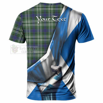 Blyth Tartan T-Shirt with Family Crest Scotland Patriotic Style - Tartan Vibes Clothing