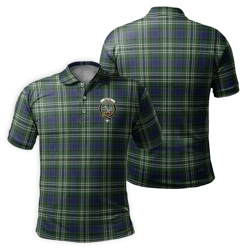 Blyth Tartan Men's Polo Shirt with Family Crest - Tartanvibesclothing
