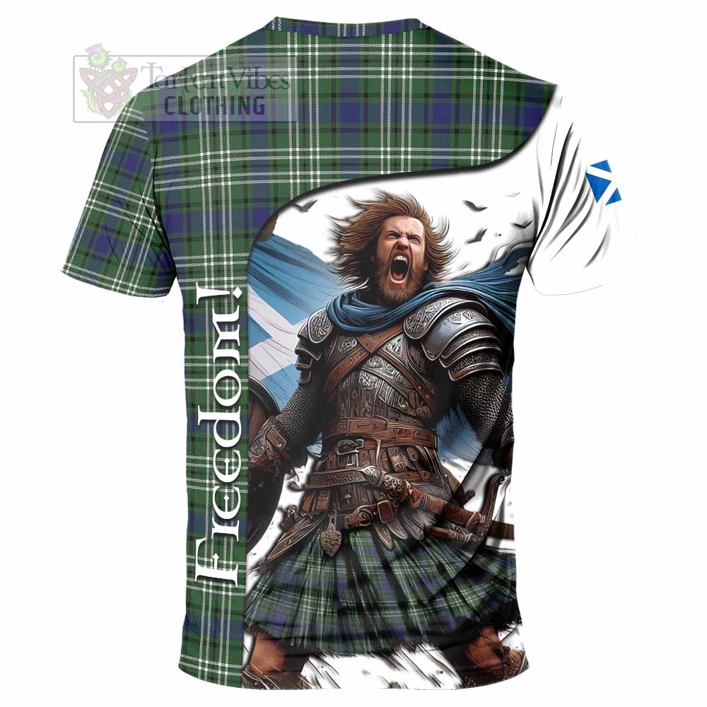 Blyth Crest Tartan T-Shirt Inspired by the Freedom of Scottish Warrior - Tartan Vibes Clothing