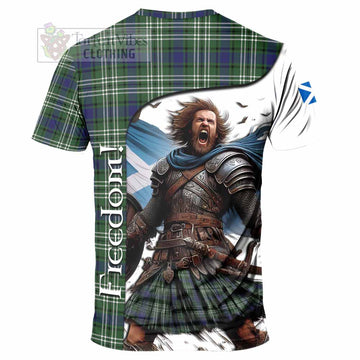 Blyth Crest Tartan T-Shirt Inspired by the Freedom of Scottish Warrior - Tartan Vibes Clothing