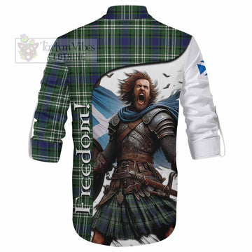 Blyth Crest Tartan Ghillie Kilt Shirt Inspired by the Freedom of Scottish Warrior - Tartan Vibes Clothing